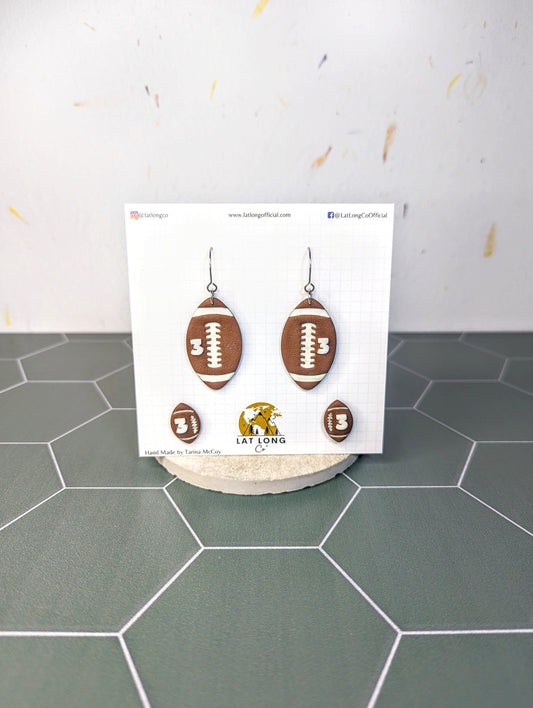 Football (stud or dangle) *Pre-Order*