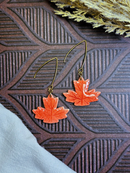 Orange Maple Leaf