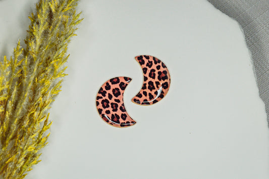 Leopard Moon Studs