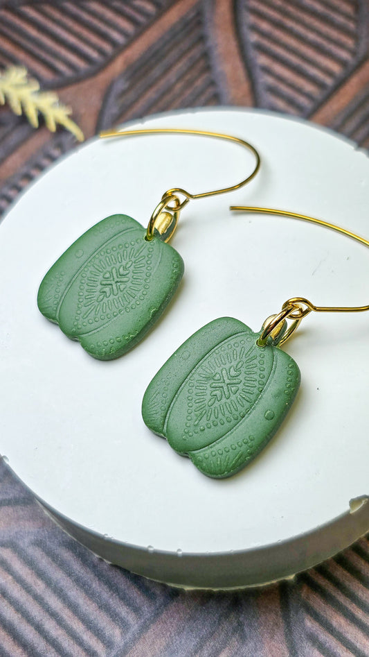 Green Patterned Pumpkin 3