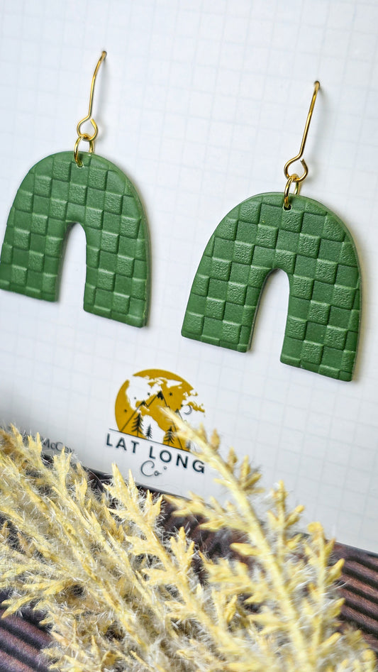 Checkered Forrest Green