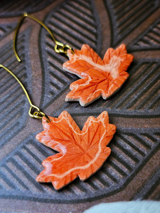 Orange Maple Leaf
