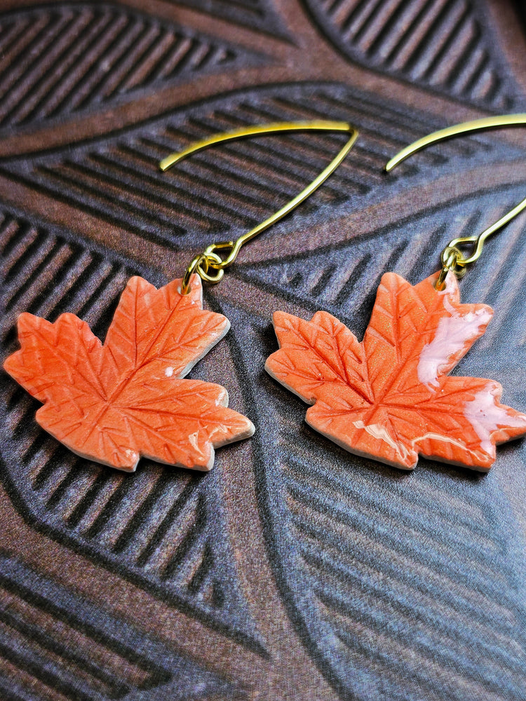 Orange Maple Leaf