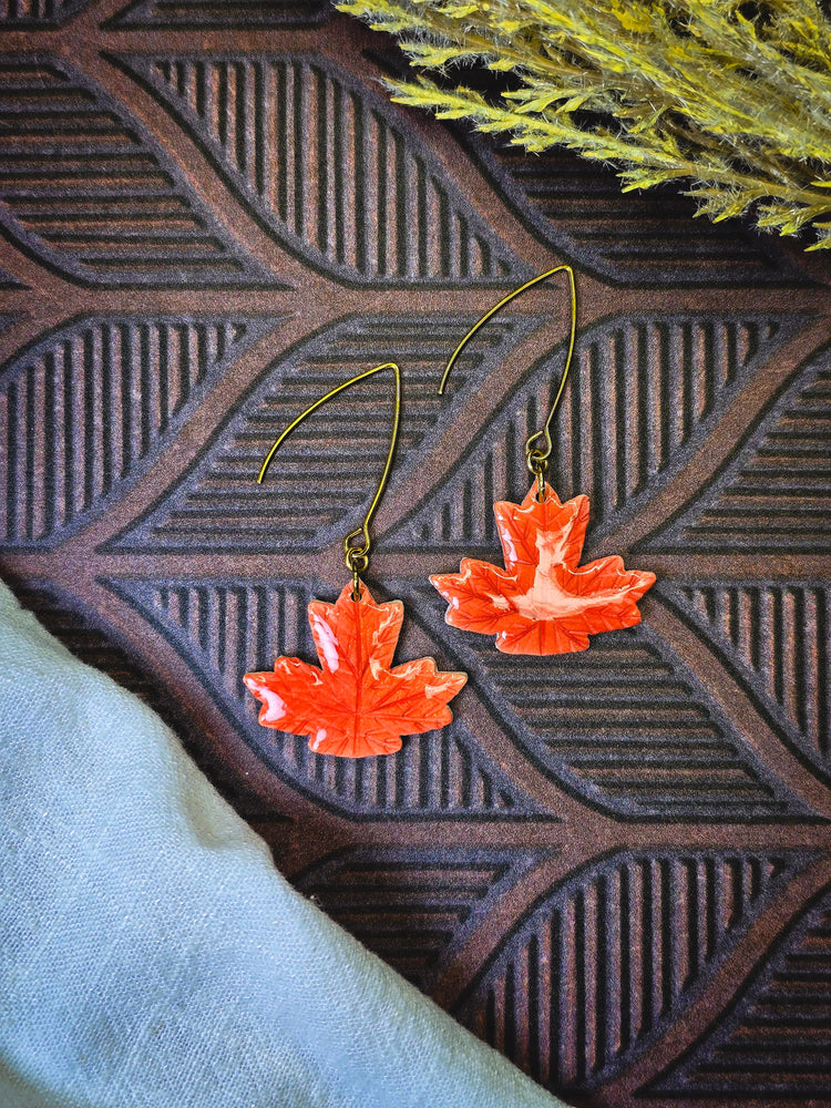 Orange Maple Leaf