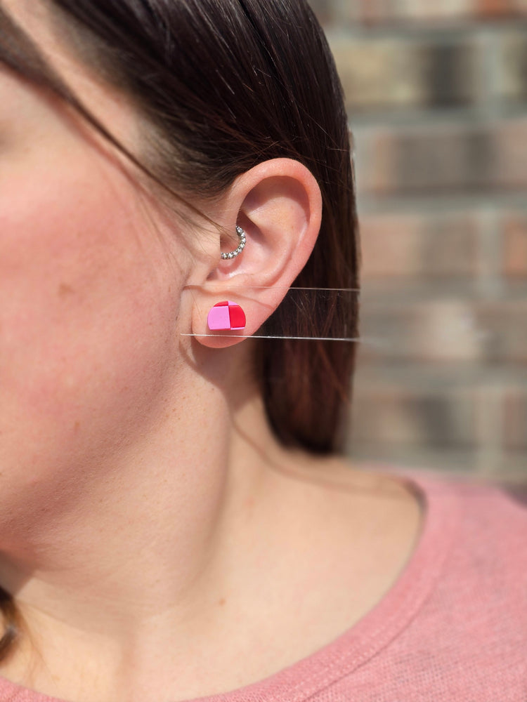 Checkered Dome Studs
