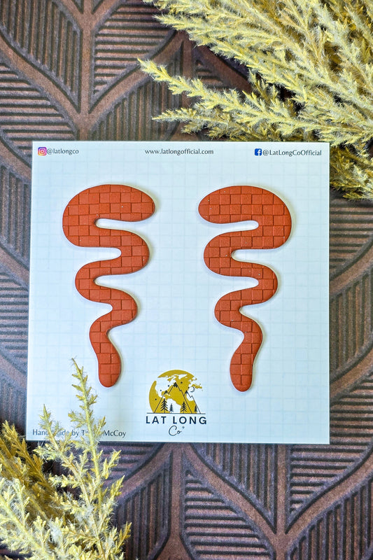 Abstract Checkered Rust