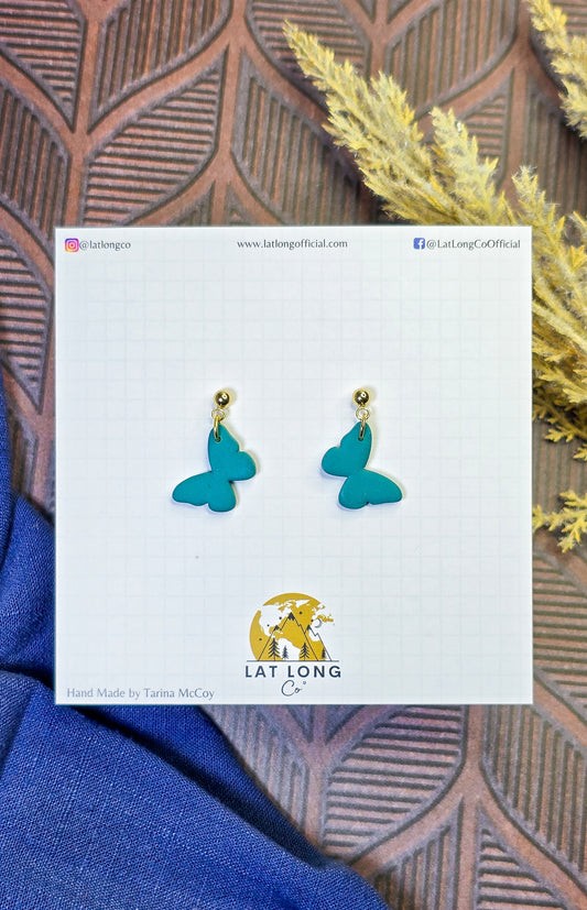 Dark Turquoise Butterflies