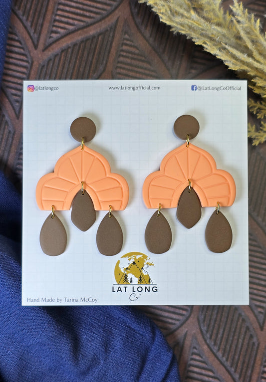 Peach and Brown