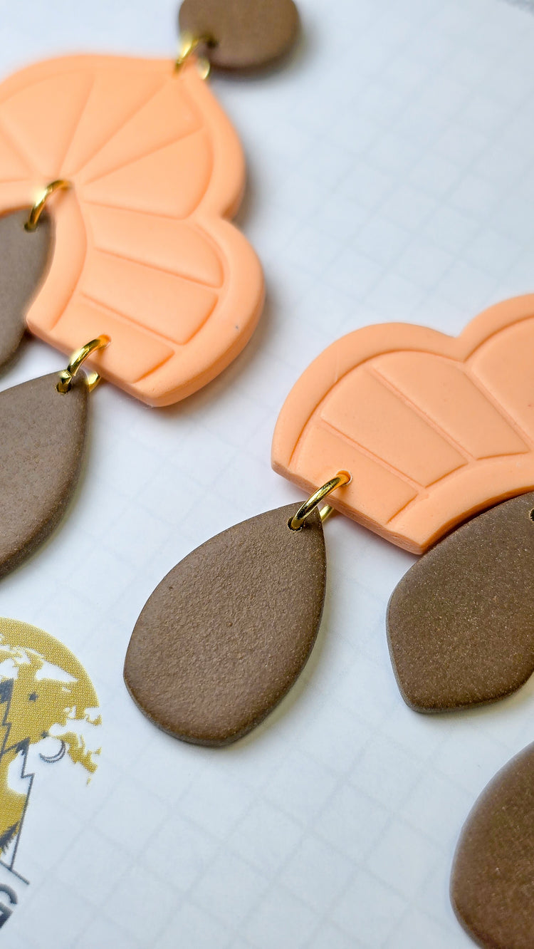 Peach and Brown