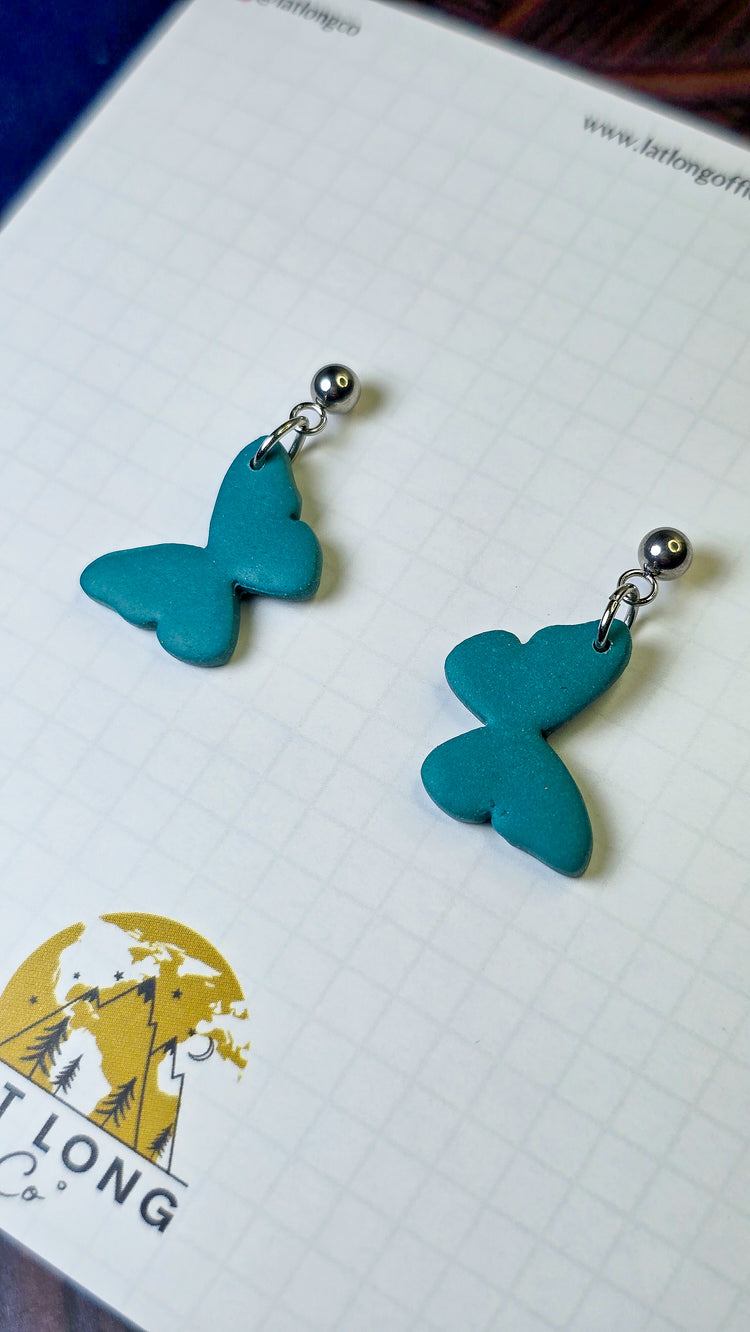 Dark Turquoise Butterflies